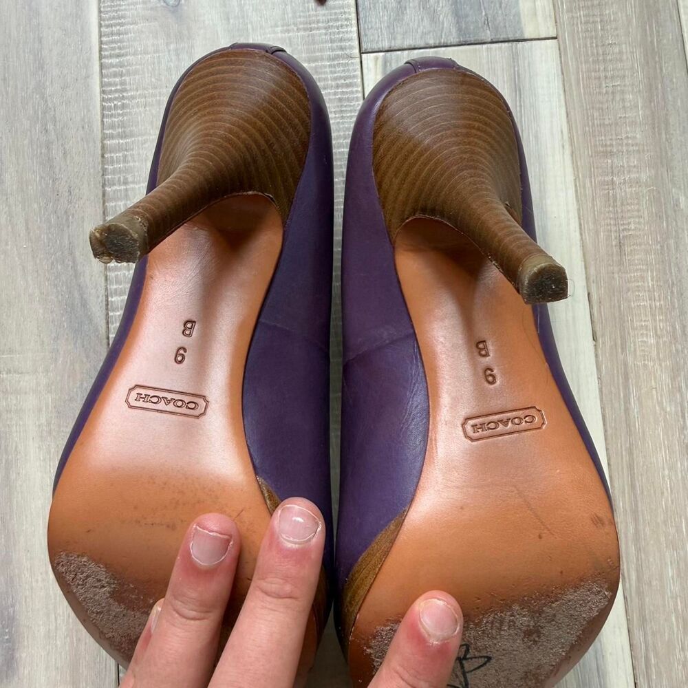 Coach Women's Purple Courts - Picture 4 of 4